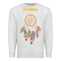 Oatmeal Heather chumash tribe native american indian vintage dream catcher t shirt Premium Sweatshirt - linhVisuals
