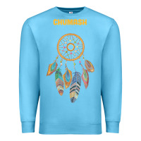 Ocean Blue chumash tribe native american indian vintage dream catcher t shirt Premium Sweatshirt - linhVisuals