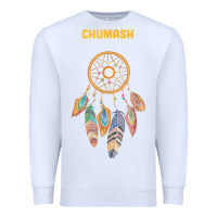 White chumash tribe native american indian vintage dream catcher t shirt Premium Sweatshirt - linhVisuals