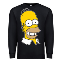 Black the simpsons homer simpson face sweatshirt Premium Sweatshirt - linhVisuals