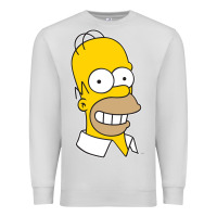 Dove Grey the simpsons homer simpson face sweatshirt Premium Sweatshirt - linhVisuals