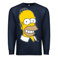 Navy the simpsons homer simpson face sweatshirt Premium Sweatshirt - linhVisuals
