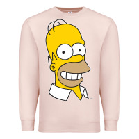 Pale Pink the simpsons homer simpson face sweatshirt Premium Sweatshirt - linhVisuals