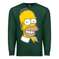 Sports Green the simpsons homer simpson face sweatshirt Premium Sweatshirt - linhVisuals