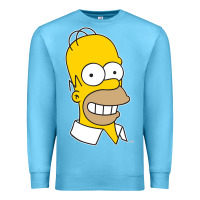 Ocean Blue the simpsons homer simpson face sweatshirt Premium Sweatshirt - linhVisuals