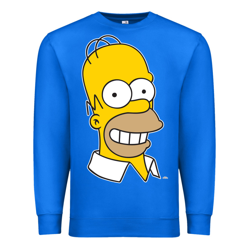 The Simpsons Homer Simpson Face Sweatshirt Premium Sweatshirt by linhVisuals | Teevron