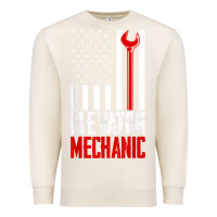 Sandshell elevator mechanic american flag gift for elevator technician t shirt Premium Sweatshirt - linhVisuals