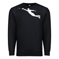 Black ultimate frisbee layout t shirt Premium Sweatshirt - linhVisuals