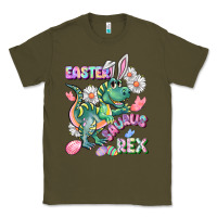 Army Green Easter Saurus Rex Easter Day Classic Tee - CowGirlArtShop
