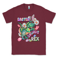Burgundy Easter Saurus Rex Easter Day Classic Tee - CowGirlArtShop
