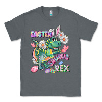 Charcoal Heather Easter Saurus Rex Easter Day Classic Tee - CowGirlArtShop