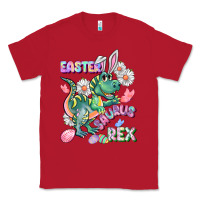 Red Easter Saurus Rex Easter Day Classic Tee - CowGirlArtShop
