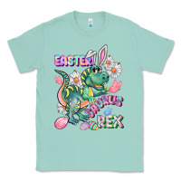 Seafoam Easter Saurus Rex Easter Day Classic Tee - CowGirlArtShop
