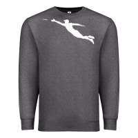 Charcoal Heather ultimate frisbee layout t shirt Premium Sweatshirt - linhVisuals