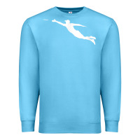 Ocean Blue ultimate frisbee layout t shirt Premium Sweatshirt - linhVisuals