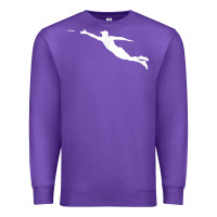 Purple ultimate frisbee layout t shirt Premium Sweatshirt - linhVisuals