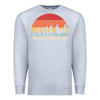 Heather Grey vintage retro evolution of the pinball lover premium t shirt Premium Sweatshirt - linhVisuals