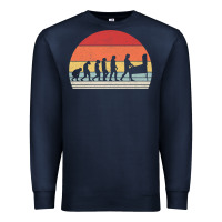 Navy vintage retro evolution of the pinball lover premium t shirt Premium Sweatshirt - linhVisuals