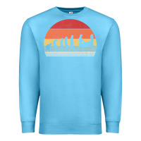 Ocean Blue vintage retro evolution of the pinball lover premium t shirt Premium Sweatshirt - linhVisuals
