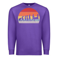 Purple vintage retro evolution of the pinball lover premium t shirt Premium Sweatshirt - linhVisuals