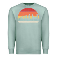 Seafoam vintage retro evolution of the pinball lover premium t shirt Premium Sweatshirt - linhVisuals