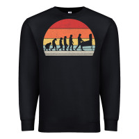 Black vintage retro evolution of the pinball lover premium t shirt Premium Sweatshirt - linhVisuals