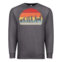 Charcoal Heather vintage retro evolution of the pinball lover premium t shirt Premium Sweatshirt - linhVisuals