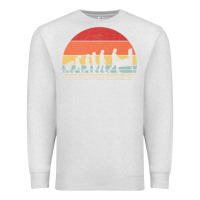 Oatmeal Heather vintage retro evolution of the pinball lover premium t shirt Premium Sweatshirt - linhVisuals