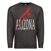 Smoke black vintage cardinal red bird arizona az gifts premium t shirt Premium Sweatshirt - linhVisuals