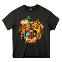 Asphalt hello fall gamer Heavy Core Tee - CowGirlArtShop