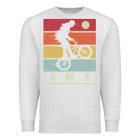 Oatmeal Heather bmx vintage bike fans kids gift boys bmx pullover hoodie Premium Sweatshirt - linhVisuals