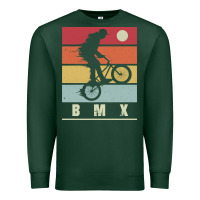Sports Green bmx vintage bike fans kids gift boys bmx pullover hoodie Premium Sweatshirt - linhVisuals