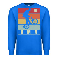 True Royal bmx vintage bike fans kids gift boys bmx pullover hoodie Premium Sweatshirt - linhVisuals