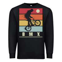 Black bmx vintage bike fans kids gift boys bmx pullover hoodie Premium Sweatshirt - linhVisuals