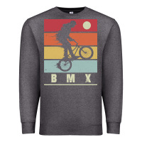 Charcoal Heather bmx vintage bike fans kids gift boys bmx pullover hoodie Premium Sweatshirt - linhVisuals