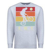 Heather Grey bmx vintage bike fans kids gift boys bmx pullover hoodie Premium Sweatshirt - linhVisuals