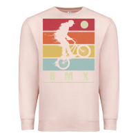 Pale Pink bmx vintage bike fans kids gift boys bmx pullover hoodie Premium Sweatshirt - linhVisuals