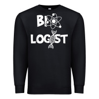 Black biologist   funny biology student cell science chemistry dna t shirt Premium Sweatshirt - linhVisuals