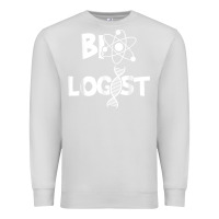 Dove Grey biologist   funny biology student cell science chemistry dna t shirt Premium Sweatshirt - linhVisuals