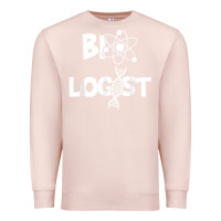 Pale Pink biologist   funny biology student cell science chemistry dna t shirt Premium Sweatshirt - linhVisuals