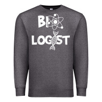 Charcoal Heather biologist   funny biology student cell science chemistry dna t shirt Premium Sweatshirt - linhVisuals
