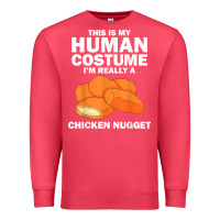 Cardinal funny chicken nugget costume for kids fashion nugget foodie t shirt Premium Sweatshirt - linhVisuals