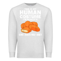 Oatmeal Heather funny chicken nugget costume for kids fashion nugget foodie t shirt Premium Sweatshirt - linhVisuals