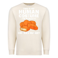 Sandshell funny chicken nugget costume for kids fashion nugget foodie t shirt Premium Sweatshirt - linhVisuals