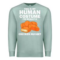 Seafoam funny chicken nugget costume for kids fashion nugget foodie t shirt Premium Sweatshirt - linhVisuals