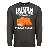 Smoke funny chicken nugget costume for kids fashion nugget foodie t shirt Premium Sweatshirt - linhVisuals