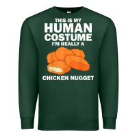Sports Green funny chicken nugget costume for kids fashion nugget foodie t shirt Premium Sweatshirt - linhVisuals