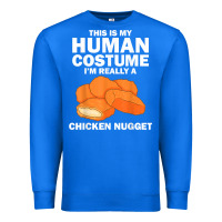 True Royal funny chicken nugget costume for kids fashion nugget foodie t shirt Premium Sweatshirt - linhVisuals