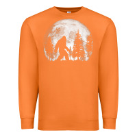 Carrot bigfoot in the forest hiding at night full moon trees nature t shirt Premium Sweatshirt - linhVisuals