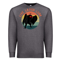 Charcoal Heather mothman live laugh lurk Premium Sweatshirt - linhVisuals